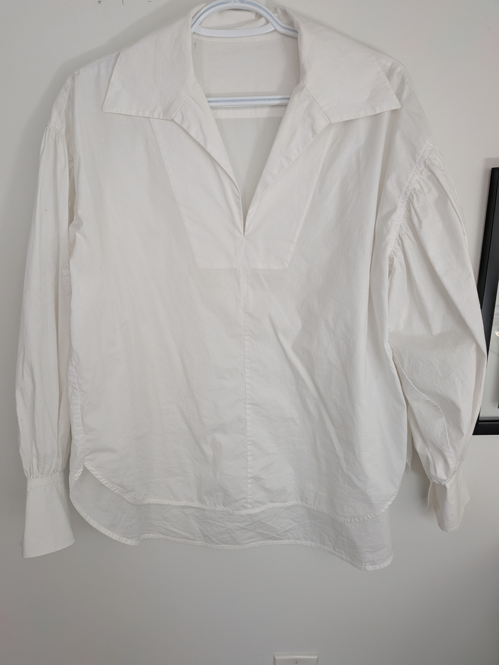 White Blouse With Puffy Sleeves